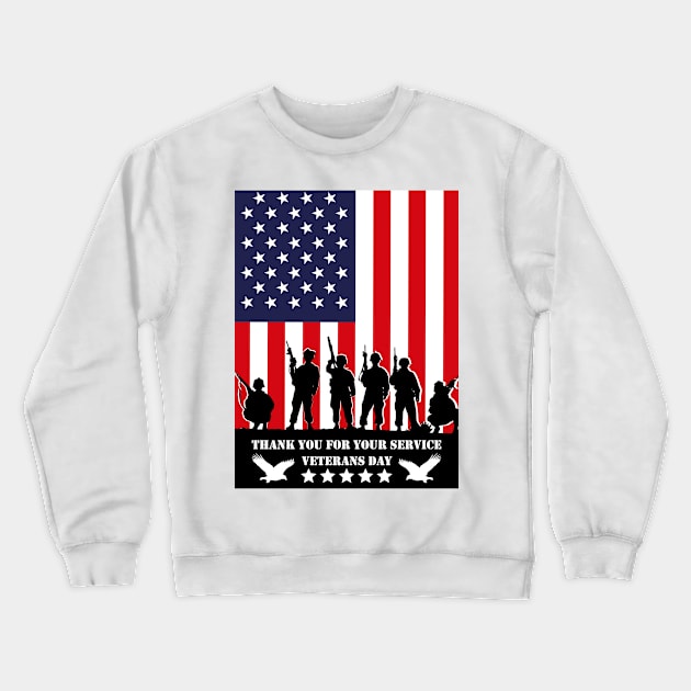 VETERANS DAY Crewneck Sweatshirt by Aleksander37